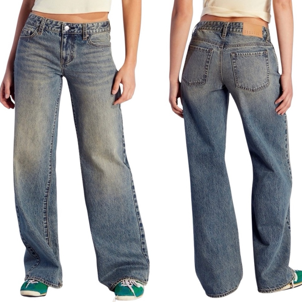 PacSun Casey Low Rise Baggy Wide Leg Jeans, SZ 22 NWT - Picture 2 of 3